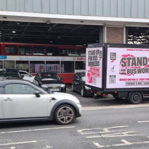 Media 'Croydon Bus Garage.jpeg' in category 'London Bus Driver Rally/March 5th November 2024'